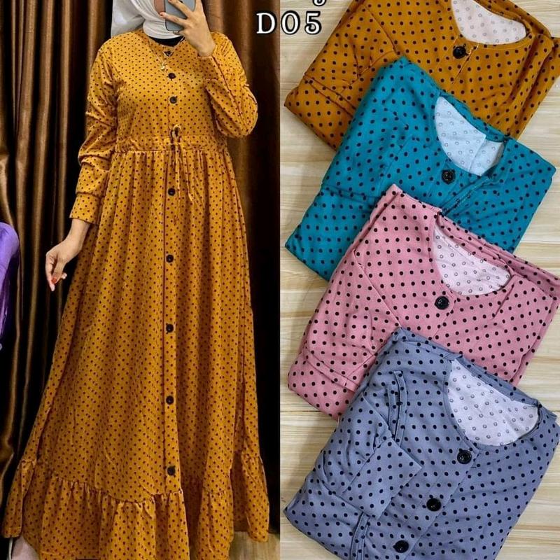 GAMIS VOXY SERUT POLKA Dress Wanita Polkadot 1