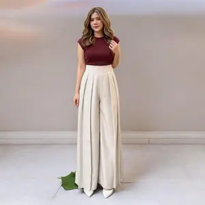 Lavie Pants - Celana Wanita Highwaits - Celana Casual Trendy - Celana Panjang Lipetan - Celana Fashion Wanita Muslim - Viral