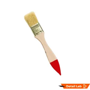 Detail Lab Kuas Cat Kayu 1 Inch Premium Bulu Tebal Kuat Anti Rontok Serbaguna Gagang Kayu Ergonomis untuk Pengecatan Kayu Besi Finishing dan Detailing