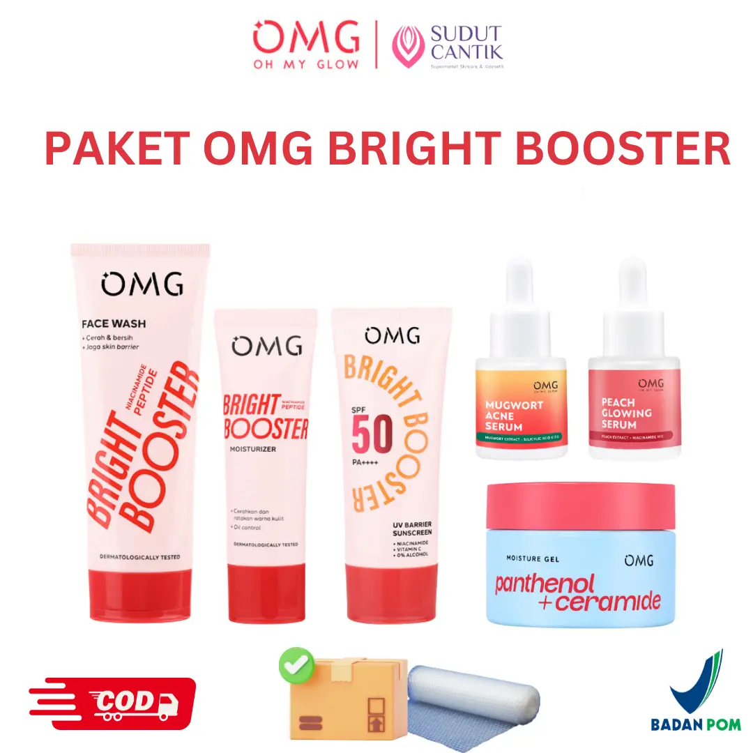 OMG Paket Skincare Hidrasi Kulit Kering Glowing MURAH Moisturizer Perawatan Mencerahkan Wajah Membersihkan