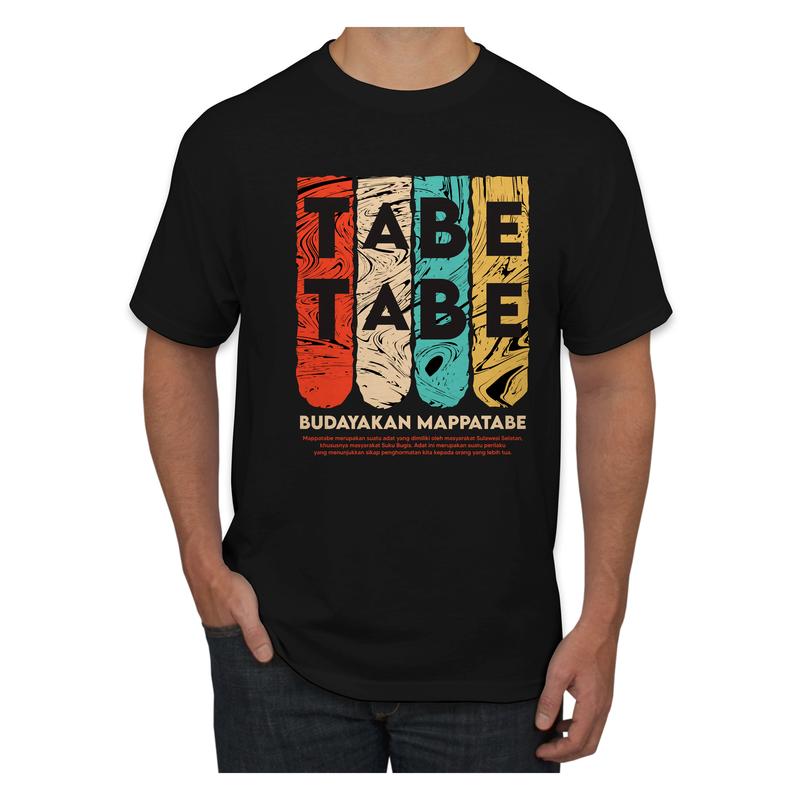 KAOS BUGIS TABE / BUDAKAN MAPPATABE / COTTON COMBED 24S 1