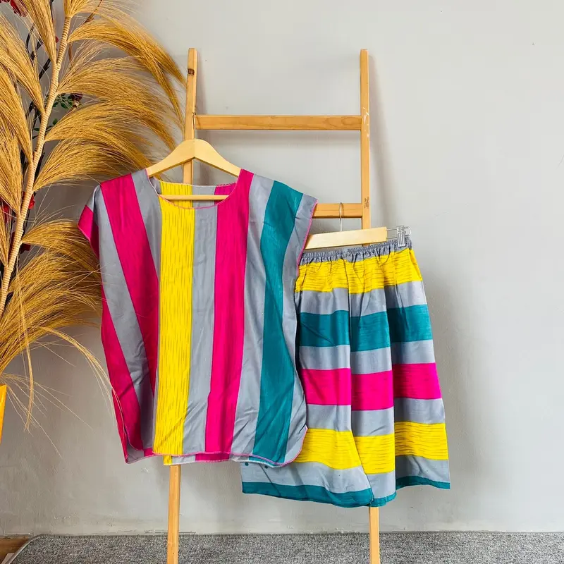 BANTING HARGA 100K GET 5 BABYDOL PENDEK KRILL RAYON ADEM Piyama Wanita Setelan Baju Tidur Motif 2