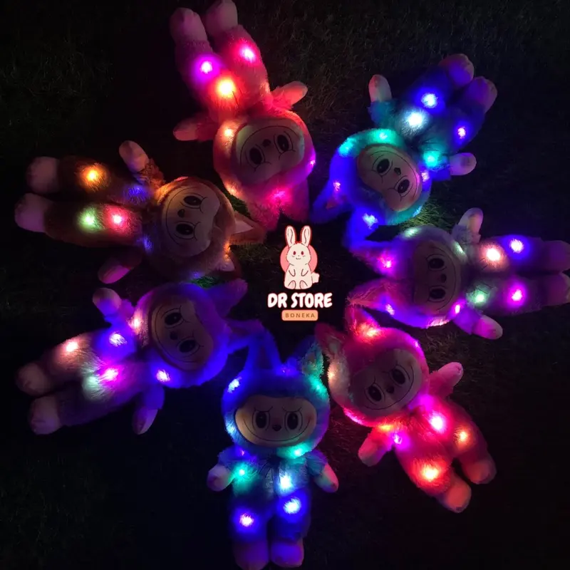 Boneka Labubu LED Viral 35cm - Boneka Berbulu Halus dengan Lampu LED - Hadiah Toys 1