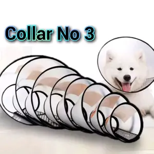 Elizabeth Collar No 3 Pet Cone Collar Protection Corong Pelindung Anjing & Kucing