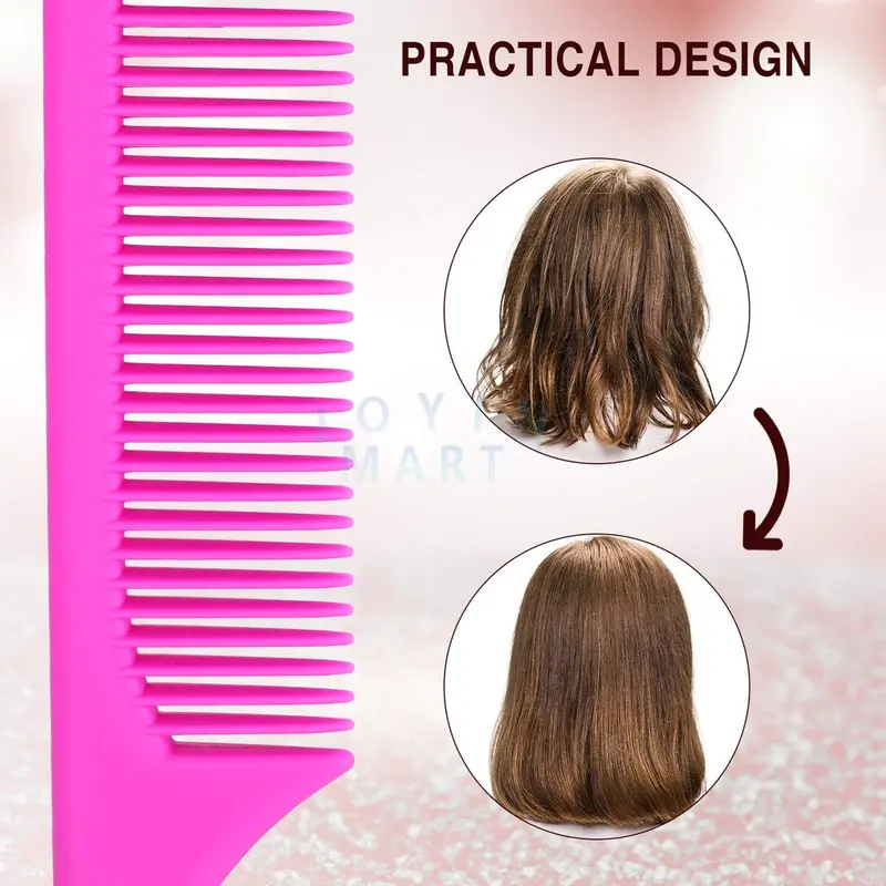 Sisir Sasak Blow Lancip Salon Rambut Sisir Plastik / Sisir Lancip Rambut Panjang / Sisir Sasak Warna / Warni Sisir lancip Rambut / Sisir Rambut Sasak 8