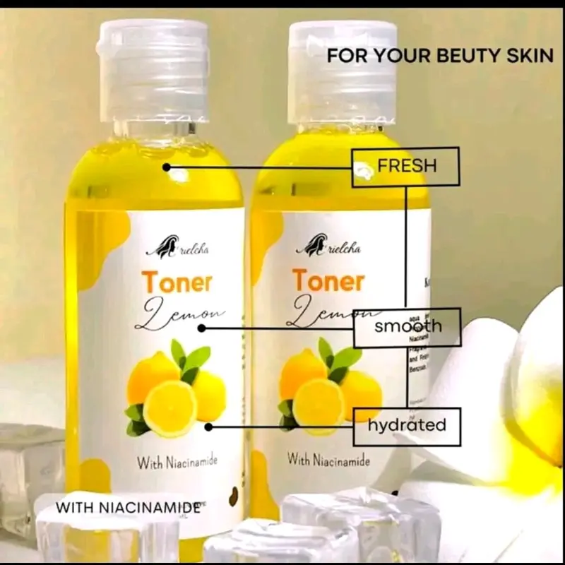 BPOM (BELI 2 GRATIS 1) TONER PELICIN EKSTRAK LEMON 60ML TONER GLOWING CERAH Mencerahkan Perawatan Wajah berminyak menenangkan niacinamide 0
