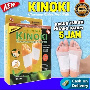 Kinoki Koyo Detox Gold 1 Box Isi 10 Pcs Koyo Kinoki Original Foot Patch Hand Kaki Ginger Alami & Aman Menghilangkan Racun Tubuh