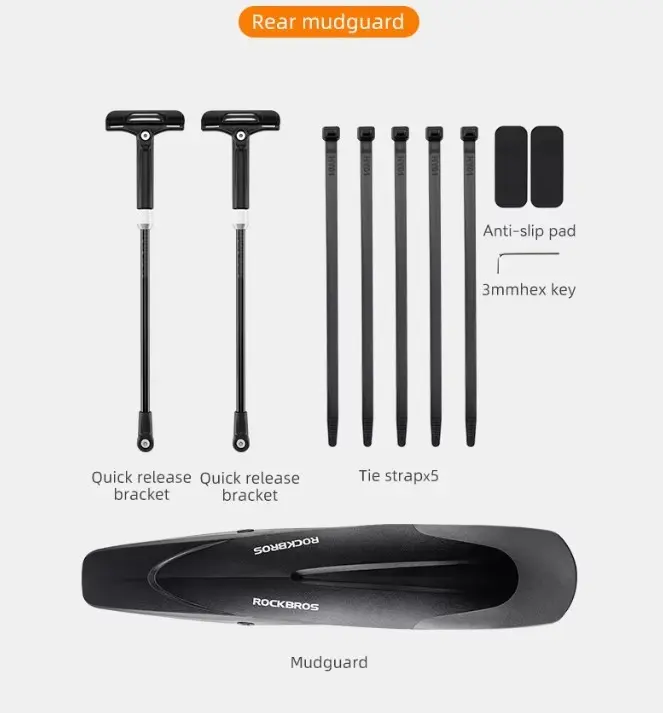 Mud Guard ROCKBROS FK-899 Fender Spakbor Mudguard Sepeda Mud Guard 2821 5