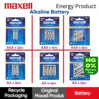 Gambar Maxell Battery Alkaline AA (LR06) dan AAA (LR03) Baterai Alkalin A2 (LR06) dan A3 (LR03) Battre Isi 6pc - Maxell Alkaline AA 6 pcs dari Maxell Indonesia Official Kota Administrasi Jakarta Barat 3 Tokopedia