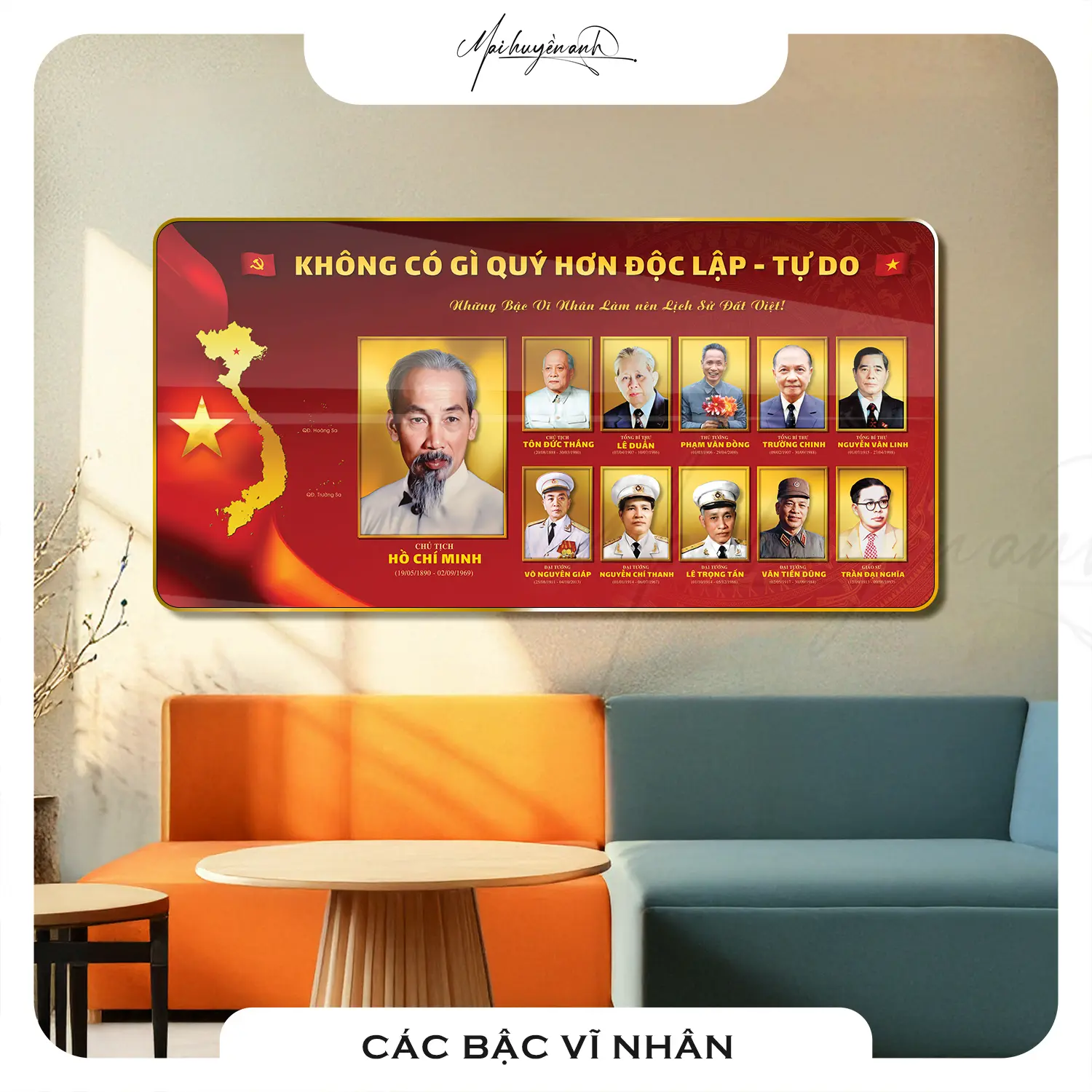 BTS Tranh Kỷ Niệm Hình Ảnh Lịch Sử Mai Huyền Anh Tranh Tráng Gương Sáng Bóng 4K Quà Tặng Doanh Nghiệp Cha Mẹ Trang Trí Nhà Cửa Sang Trọng