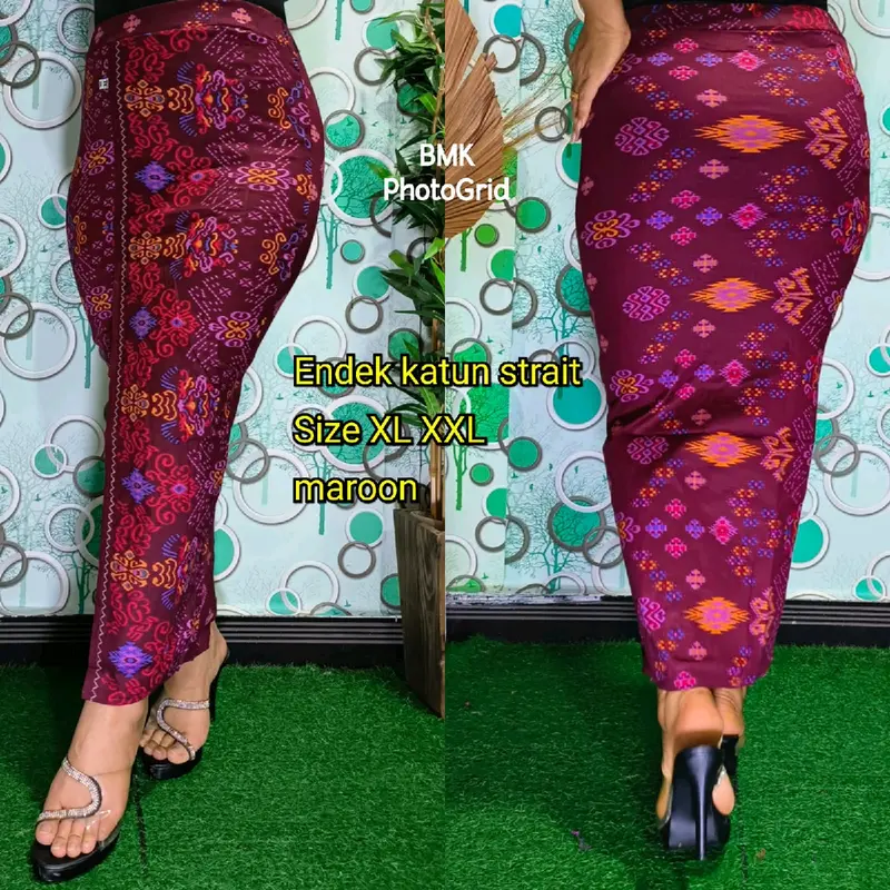 Kamen Jadi Katun Melar Motif Endek Size XL dan XXL 4