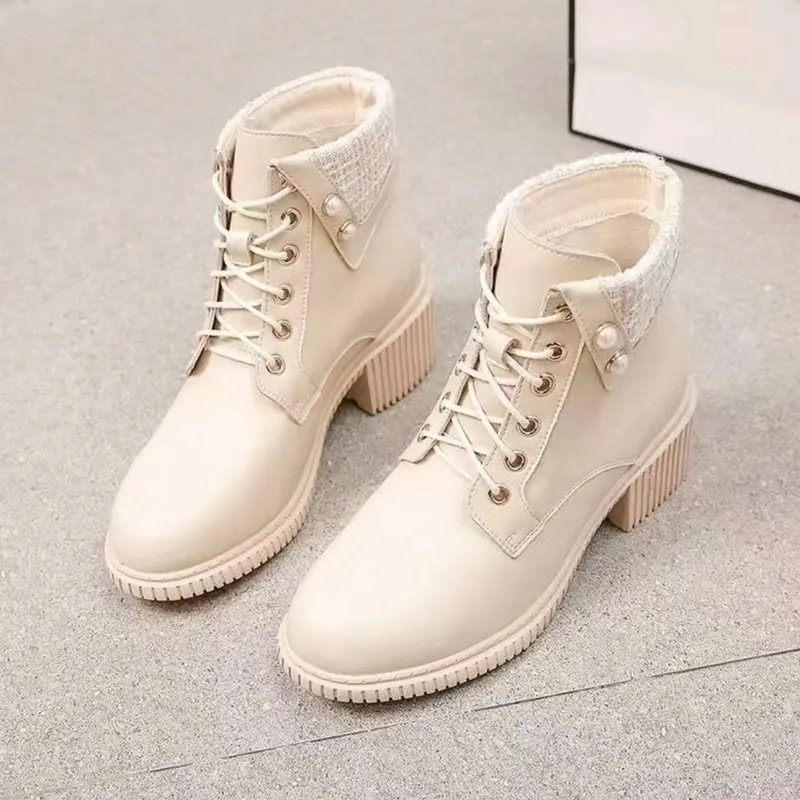 SEPATU SNEAKER KULIT BOOTS WANITA S10 0