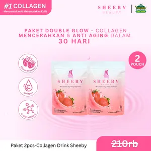 [PAKET DOUBLE GLOW] Sheeby Beauty Collagen Drink 2 PCS – Glutathione, Whitening Booster, Anti Aging, Anti Acne, Pencerah dari Dalam