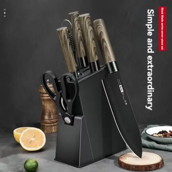 SG Spots Household Stainless Steel Kitchen Knife - Sharp and Non-Grinding Fruit Peeler, Vegetable and Meat Slicer - Knives Block Kitchen Knives Knife Block Set chef knife Thickened Stainless Steel Chef Knife sharp  knives