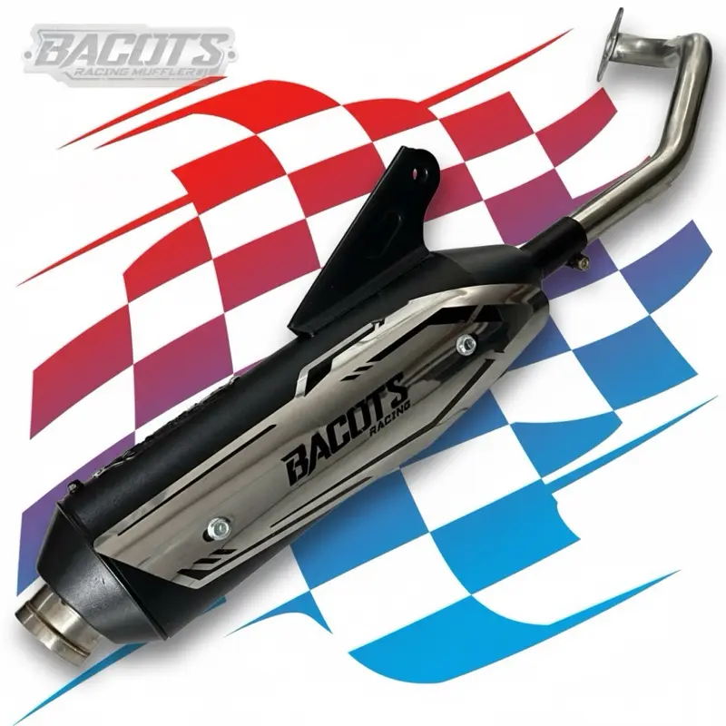 Bacots Racing Knalpot Standar Racing Moncong Shjiro , TAMENG STAINLES , Type Sarfull ,Bass adem untuk Semua Matic Plug N Play Bacots Racing Knalpot Standar Racing Moncong Shjiro , TAMENG STAINLES , Type Sarfull ,Bass adem untuk Semua Matic Plug N Play