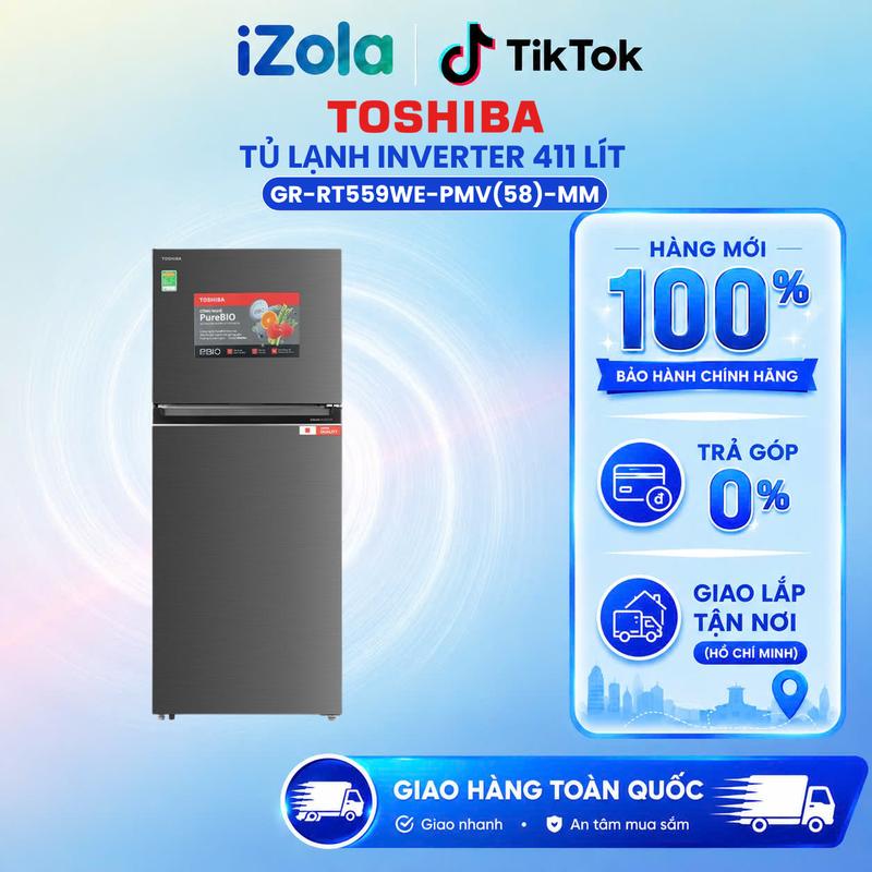 GR-RT559WE-PMV(58)-MM - Tủ lạnh Toshiba Inverter 411 lít GR-RT559WE-PMV(58)-MM