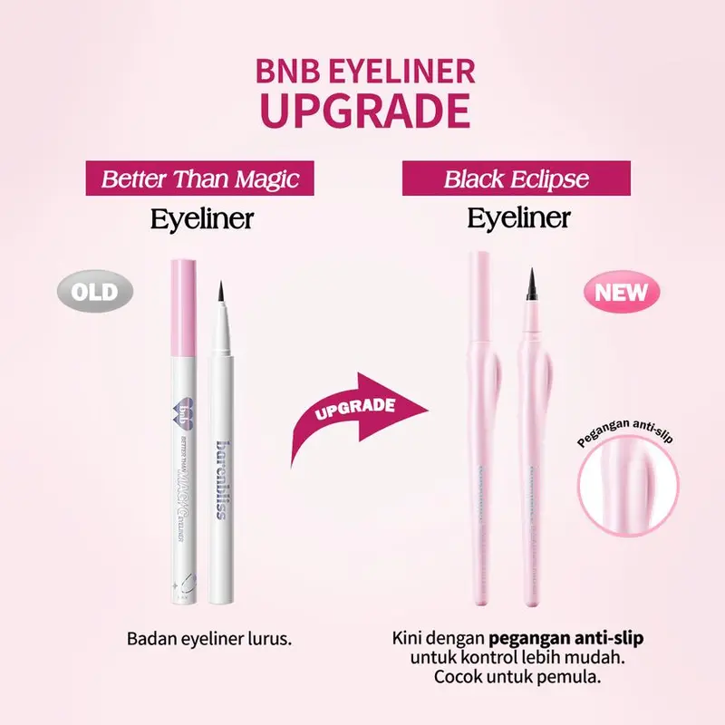 【NEW LAUNCH】BNB Barenbliss Black Eclipse Eyeliner | 48H Tahan Lama, Waterproof & Smudge-Proof, Matte Black Finish [Precision & Bold Lines] 1
