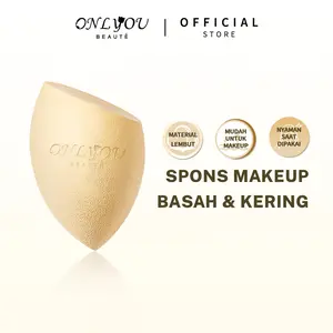 ONLYOU WET/DRY Beauty Blender SPONS Makeup Lembut untuk Penggunaan Basah dan Kering Spons beauty tools - 1pc
