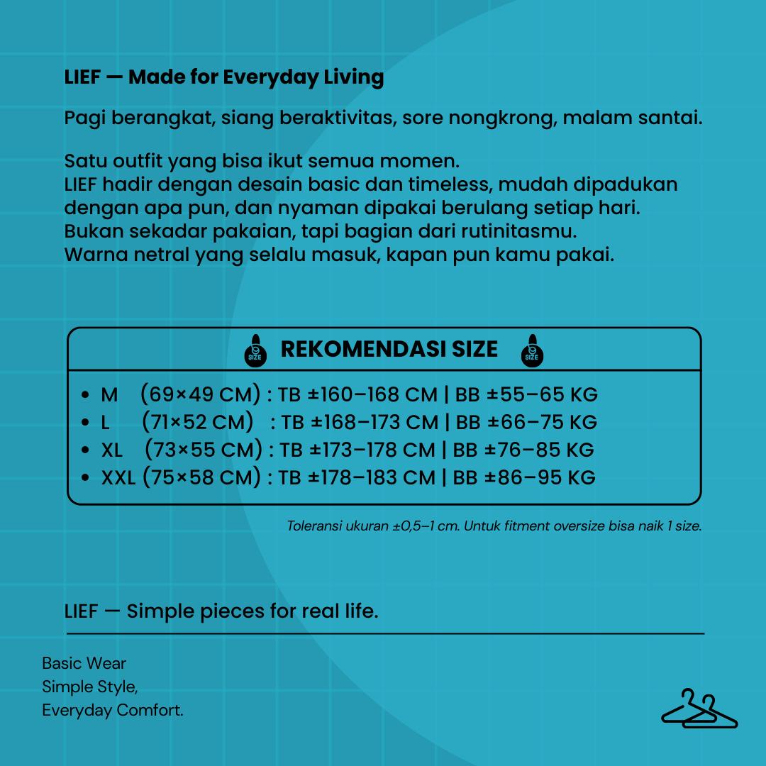 Lief - Zombie Kaos Unisex Regular Hitam & Putih Cotton Combed 20s