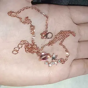 DBK Gelang Kalung Titanium / Kalung dan Gelang Titanium Wanita Korean Style Motif Planet / Neclace Crystal Clavicle Y3461