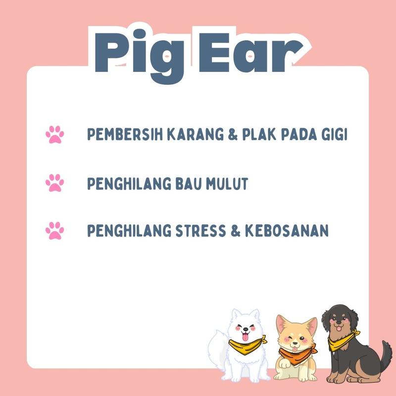 Woofholics Pig Ear Strips / Kuping Babi / Dog Snack Cemilan Anjing 6