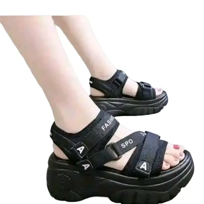 sendal gunung wanita gesper petualang spo 319 Cewek Sandal Hitam