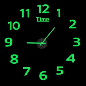 Reloj de pared acrílico grande con diseño moderno, pegatinas de espejo, reloj digital que brilla en la oscuridad, silencioso, montaje sin taladro, ideal para hogar, oficina, aula y sala.