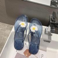 Gambar OKAIDO OFFICIAL STORE Sandal Jepit Wanita Cewek Perempuan Bunga Model Korea Style Anti Air Kekinian Jelly PVC Bahan Karet - Hitam Gelliter, 36 dari OKAIDO Official Store Kab. Tangerang 5 Tokopedia