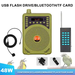 Bird Caller/Speaker Buruan Bluetooth/Pemanggil Buruan 48W Di Lengkapi Mic Fokus pada Pemandu Pengajaran/Tur U disk/pemutaran kartu tf FM