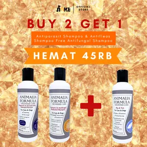 BUY 2 GET 1 ANTIFUNGAL SHAMPOO + ANTISEPTIC SHAMPOO FREE ANTIFLEAS SHAMPOO SHAMPO KUCING DAN ANJING