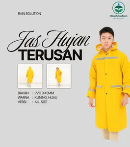 Jas Hujan Aether AE RC 228 Terusan PVC Premium Tebal Anti Bocor Perlindungan Maksimal dari Hujan Deras Set Setelan Outdoor Kerja Jaket Resleting