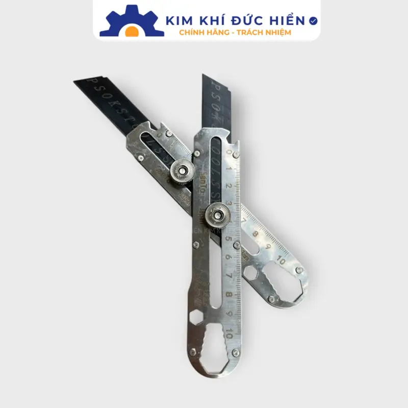 Bộ 2 Dao inox Tặng Kèm 2H Lữoi Dao Thép Sk5, Dao Rọc Giấy Inox, Dao Trổ Đa Năng, Rọc Alu Làm Quảng Cáo. Hàng Chất Lượng Giá Hợp Lí 8