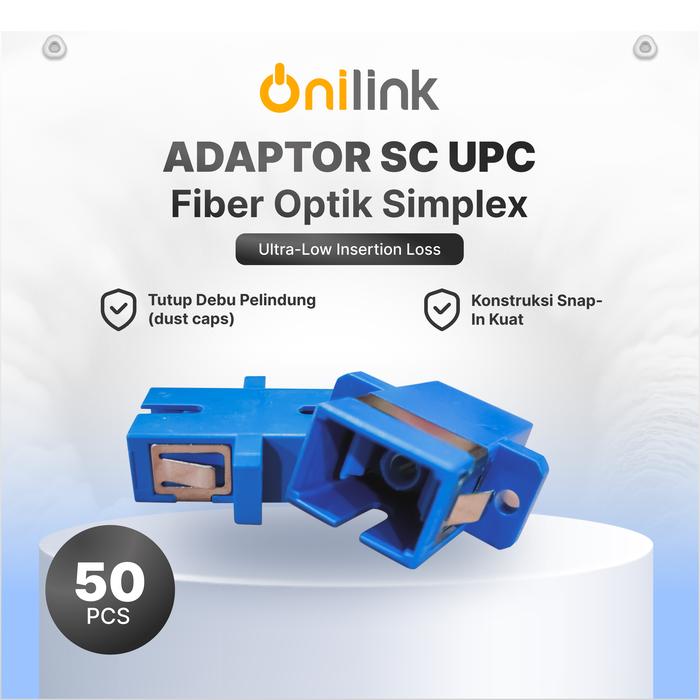 Jual ADAPTER FIBER OPTIC CONNECTOR SC UPC 1PACK ISI 50PCS - Kota ...