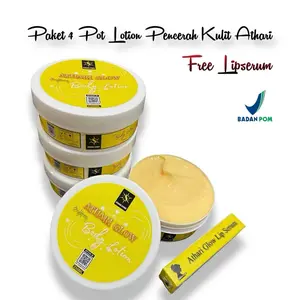 (4 POT) 1 Kg Lotion Pemutih Badan Dosting Athari Glow 250ML