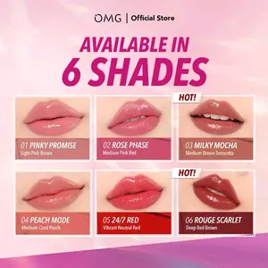 OMG OH MY GLAM Gloss Up Tinted Lip Balm - Lip Balm Tahan Lama Hingga 8 Jam