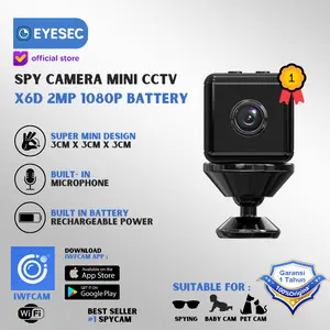EYESEC SPY Cam CCTV Mini 1080P KAMERA CCTV Indoor WIFI CCTV Mini Magnetic dan ReChargeable Built in Battery