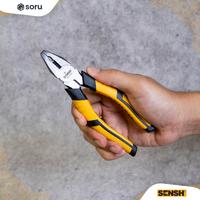 Gambar SORU - Tang Kombinasi 6 Inci Ergonomis Carbon Steel Pegangan Anti-Slip - SENSH SH11001 dari Soru Indonesia Kota Bandung 5 Tokopedia