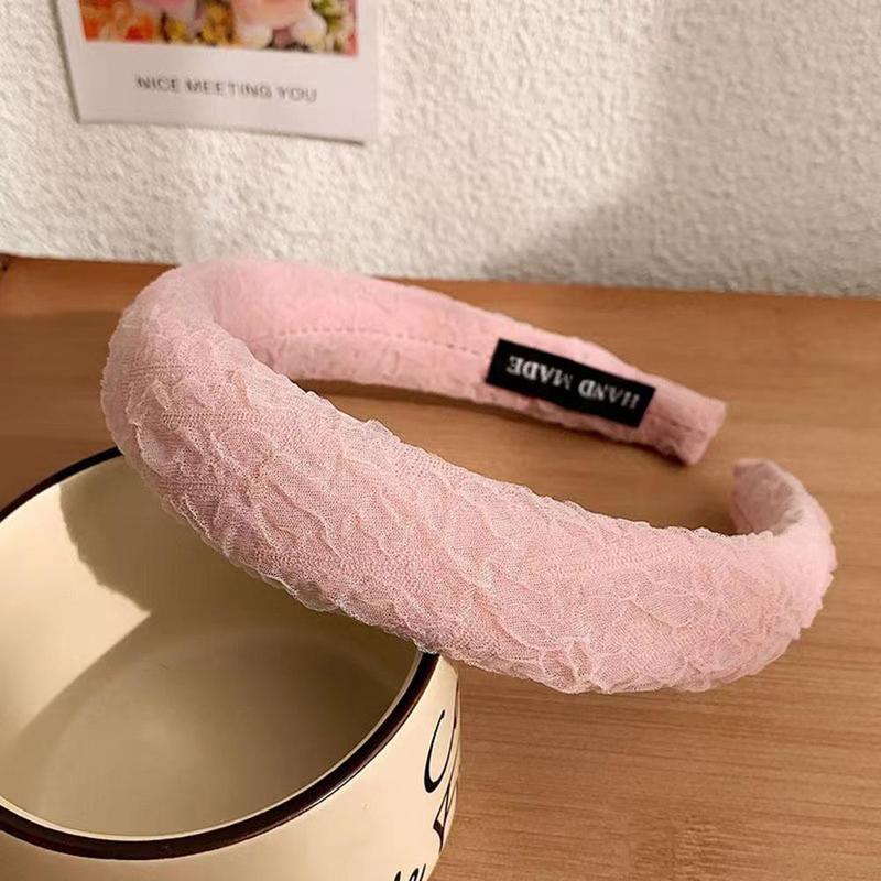 Product Introduction of YANKUN Sweet Style Pink Hairbands Wide-brimmed Face Wash Hair Bundles Fashionable Hairpins and Hair Accessories 16