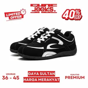 Sepatu Sneakers Casual Unisex LX-9 Pria Wanita Nyaman Ringan Empuk Cocok Harian Daily Wear