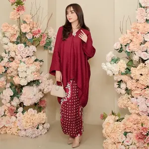 ALEA Set Kebaya Modern Viscose Rok Lilit Batik Atasan Baju Kondangan