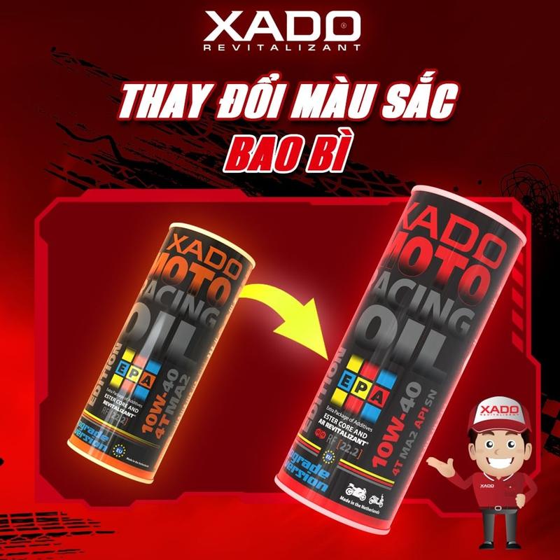 dầu nhớt xe máy Xado Racing phiên bảng RF22.2