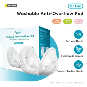Dr.isla Penampung Asi Rembes Silicon 2Pcs Breast pad Breast Milk Collector BPA Free MSB03