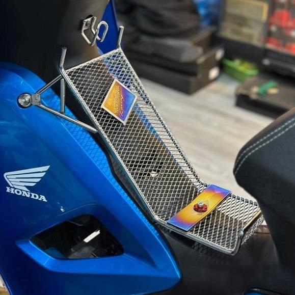 Baga lưới xiken KIỂU THÁI có logo titan lắp xe Wave a110 wave s100 rs100 a100 Phụ Tùng Phụ Kiện xemay