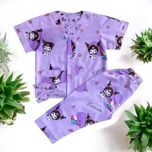Piyama Anak Karakter Premium 1-10 Tahun Labubu Kuromi Lotso Hellokitty Kudapony Baju Tidur Nyaman untuk Anak