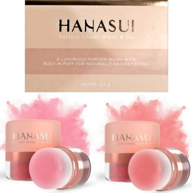 HANASUI Perfect Cheek Blush & Go Powder - Blush On Wajah 4