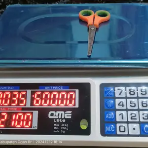 [12.12 SALE] QME- Timbangan Digital Skala Komputasi Digital 40kg Tampilan Ganda/Pengukuran 40kg Buah Alat Baja Kitchenware