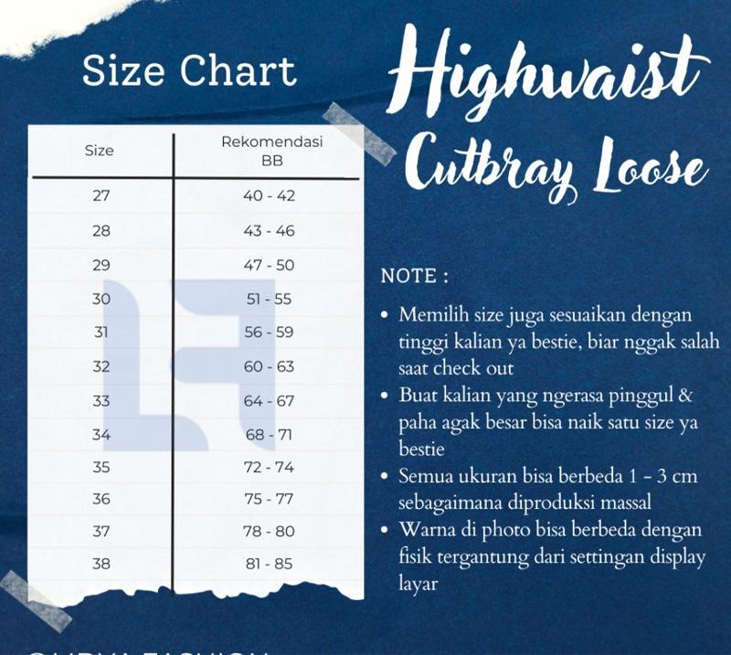 Product Introduction of UP Jeans Cutbray Haigwaist Celana Panjang Wanita  Warna Retro Streatch 0