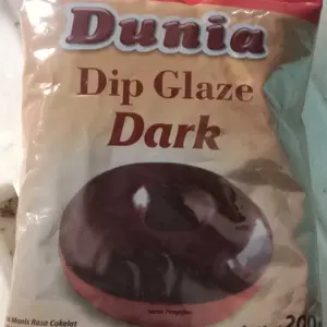 Dunia Dip Glaze 200gr Topping Donut Dark Strawberry Taro Tiramisu Green Tea HALAL