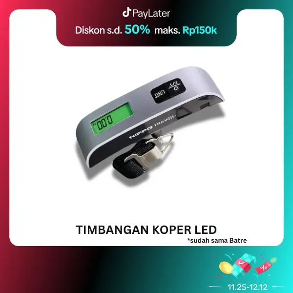 Hippo Travel Electronics Luggage Scale / Timbangan Koper Digital Traveller obeng magnetik 0