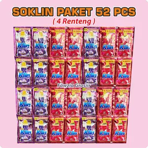 Promo 52Pcs Soklin Liquid 22ml Kemasan 500an deterjen cair